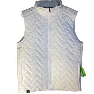 HOLLOWAY MENS ECO VEST REPREVE SIZE MED WHITE NWT